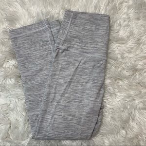 White/Grey Crop Lululemon Leggings SIZE 6